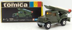 トミカ 黒箱 77 トヨタ 自衛隊ロケット車(HQ15V型) - メルカリ