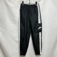 正規品/ウィメンズXS NIKE スウッシュ ウーブン ミッドライズ ブラック ジョガーパンツ/ズボン