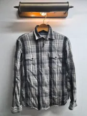 M/100) ポロラルフローレン チェックシャツ ジップアップ ジャケット 出品