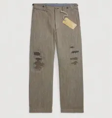 RRL ダブルアールエル ヘリンボーン ツイル フィールドパンツ タグ付き 中古・古着通販】RRL (ダブルアールエル) ヘリンボーンツイル