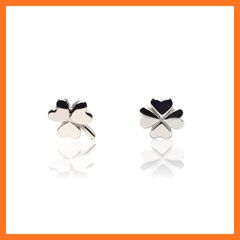 MI6133 CHANEL シャネル ピアス クローバー ヴィンテージ シルバー 