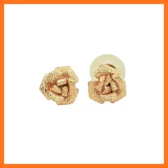 【新品】 [四葉のクローバー] 10金 薔薇 スタッドピアス K10 10k ピンクゴールド バラ フラワー レディース 女性 ：Sa438 0