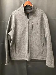 POLO RALPH LAUREN ポロラルフローレン グレーヘザード フルジップアップ モックネック トラックジャケット