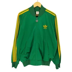アディダス adidas 80-90s デサント製 トレフォイルロゴ刺繍 背面プリント 3ライン トラックジャケット メンズ  M-L
