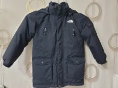 THE NORTH FACE ザノースフェイス キッズ 子供用 ネイビー ダウンジャケット ロング丈 アウター 120号
