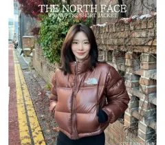 (正規品) THE NORTH FACE ザノースフェイス ヌプシ ショート ジャケット ダウン ブラウン M