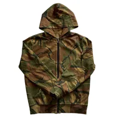 POLO RALPH LAUREN ラルフローレン 迷彩ジップパーカー 緑系 茶系 フード Sサイズ