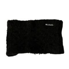 Columbia コロンビア ネックウォーマー 黒 ロゴ入り 防寒具 スポーツ 冬 ニット Sサイズ