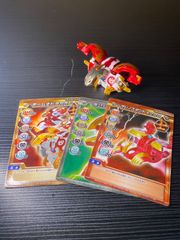 爆丸 士デッキセット カード有 （士ドラガオン.烈ガオウ.燕グライド