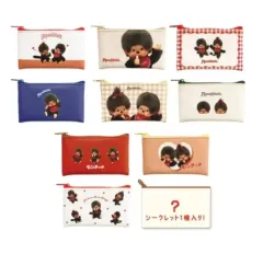 青 モンチッチ フラット ポーチ 出品