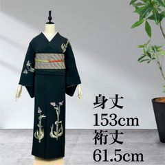 銘仙 セミアンティーク着物 正絹 - メルカリ