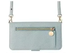 ★iPhone 15pro  ケース ショルダー iPhone15pro  ケース 手帳型 ショルダー 縄掛け 斜めがけ 肩掛け iPhone 15pro  スマホカバー スマホケース ブルー