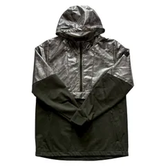 UNDER ARMOUR アンダーアーマー ウインドハーフジップ 銀 深緑系 ウインドブレーカー メンズ XLサイズ