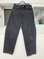 H&M エイチ・アンド・エム メンズ レディース ブラック ジーンズ ズボン