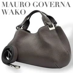 ☆★現行品　極美品★MAURO GOVERNA　マウロゴヴェルナ　WAKO　ワコウ★ハンドバッグ　トートバッグ　ショルダー　2WAY　レザー　イタリア製　斜め掛け★　♯1713
