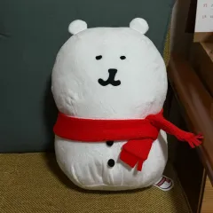 ナガノ 自分ツッコミくま マフラー スノーマン ぬい ぬいぐるみ 出品