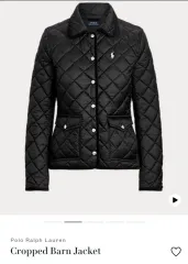 ポロラルフローレン ブラック キルティング ジャケット スモール