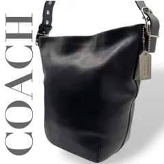 ☆★COACH　コーチ★ショルダーバッグ　2way 　斜め掛け　肩掛け　チャーム　レザー　ロゴ　ブラック★♯1615