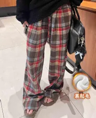 【送料無料】パンツ レディース 秋 冬 ワイドパンツ ロング丈 カジュアル あったか 裏起毛パンツ 裏ボア シンプル 大人可愛い 無地 ズボン 