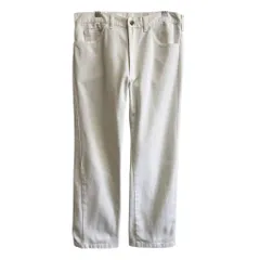 〜80's vintage ビンテージ USA製 Lee リー RIDERS ホワイトジーンズ 白 36×34 No.L963