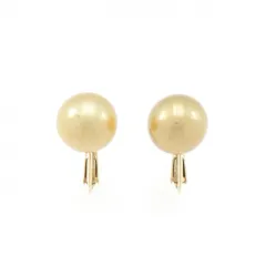 K18YG 白蝶パール イヤリング 11.4mm