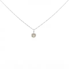 PT999/PT850 ダイヤモンド ネックレス 0.30CT