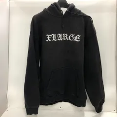 02w21060 エクストララージ XLARGE  OLD ENGLISH PULLOVER HOODED SWEATSH  ブラック  黒 L  中国製 メンズ  パーカー  コットン  101234012031  【中古品】