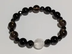 パワーストーン　天然石　ブレスレット　朱雀　オニキス他　16cm　No.331