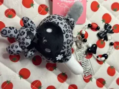 ウサハナ マスコットチャーム アベイル フェイスポーチ エコバッグ 白黒 リボン ウサハナ マスコット チャーム アベイル フェイスポーチ エコバッグ