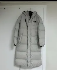 THE NORTH FACE ザノースフェイス ロング丈ダウンジャケット グレー