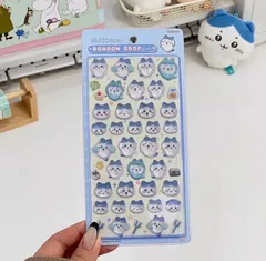 ちいかわ ボンボンドロップシール ハチワレ ぷっくり シール ステッカー