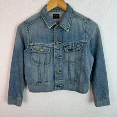 Lee リー デニムジャケット 無地 インディゴ Sサイズ レディース 古着 アメカジ レトロ　Y2K