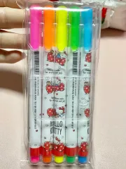 ハローキティ 5色蛍光ペン セット サンリオ正規品 新品