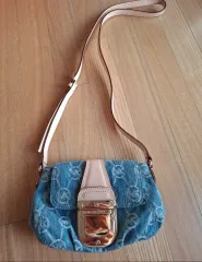 新品 マイケルコース デニム ロゴ ショルダーバッグ