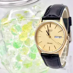 【新品電池】SEIKO セイコー Chronos クロノス メンズ 腕時計 ゴールド デイデイト 8123-7080 640184 新品ベルト
