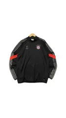 アディダス FCバイエルン・ミュンヘン トラックジャージ ロングスリーブ ブラック L