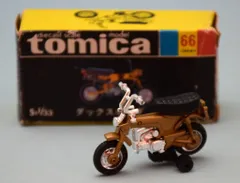 TOMY トミカ黒箱日本製 トミカ ダックスホンダ 金/補助輪黒/シール 66-1-2