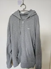 NIKE グレー ジップアップパーカー XL