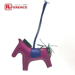 HERMES エルメス バッグチャーム ロデオGM ロデオ GM アニョーミロ ローズパープル/ブルーエレクトリック パープル