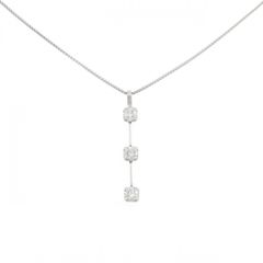 スタージュエリー Pt950ダイヤモンドネックレス 0.25ct スリーストーン 