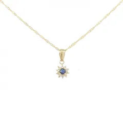 K18YG サファイヤ ネックレス