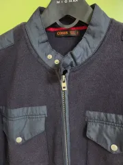 CONUS メンズ ニット ジップアップ ジャケット 100
