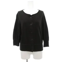 マーガレットハウエル MHL. カーディガン ニット リネン 麻 2 茶 ブラウン /JS