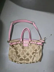 COACH コーチ シグネチャー ショルダーバッグ ピンク