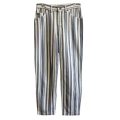 Lee Jeans リー ストライプ デニムパンツ コットンパンツ 青×白 31インチ No.L967
