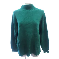 グローバルワーク GLOBAL WORK ニット セーター ハイネック 長袖 M 緑 グリーン /AU