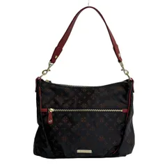 russet(ラシット) ショルダーバッグ - ダークネイビー×ブラウン×レッド ストラップ着脱可 レザー