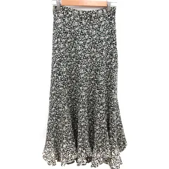 ココディール COCO DEAL スカート フレア ロング 総裏地 黒 ブラック ベージュ /RT