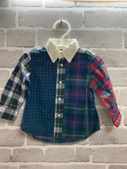 【B2-69】△Ralph Lawren   サイズ80    シャツ　チェック柄