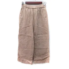 ジャーナルスタンダード レリューム JOURNAL STANDARD relume ワイドパンツ 麻 リネン 36 S ベージュ /YI